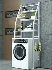 TM-0092 Επιδαπέδια Ραφιέρα Μπάνιου Μεταλλική με 3 Ράφια 47x25x160cm