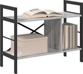 VidaXL Ράφι Βιβλίων Γκρι Sonoma 75 x 30 x 58,5 cm Επεξεργασμένο Ξύλο