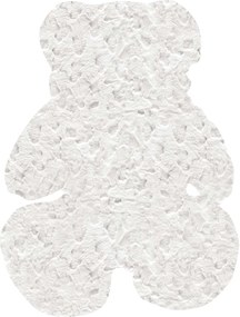 Παιδικό Χαλί GLACIAL WHITE TEDDY BEAR Λευκό 120 x 120 εκ. MADI