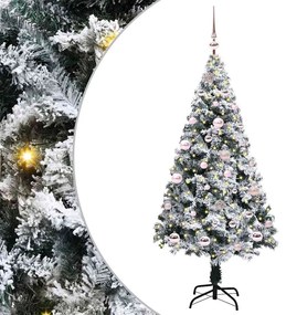 vidaXL Τεχνητό Χριστουγεννιάτικο Δέντρο με 150 LED Πράσινο 150 x 95 cm