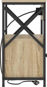 vidaXL Κομοδίνο Δρύς Sonoma 40 x 31 x 60 εκ. Επεξεργασμένο ξύλο