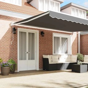 vidaXL Electric Awning Frame 4 x 3 m Λευκό Powder-Coated Aluminium