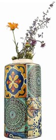 Βάζο 697ELD1206 Φ13,5x23,5cm Multi Aberto Design Ceramic