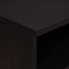 vidaXL Κομοδίνο 2 pcs Μαύρο 40 x 33 x 46 εκ. Στερεό ξύλο μάνγκο