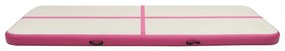 vidaXL Στρώμα Ενόργανης Φουσκωτό Ροζ 500 x 100 x 15 εκ. PVC με Τρόμπα
