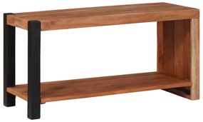 vidaXL Βιβλιοθήκη Καφέ, Μαύρο 80 x 30 x 110 εκ. Στερεό Ξύλο Ακακίας