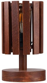 Φωτιστικό Επιτραπέζιο 534LUN5214 Φ15,5x29cm 1xE27 40W Walnut Opviq