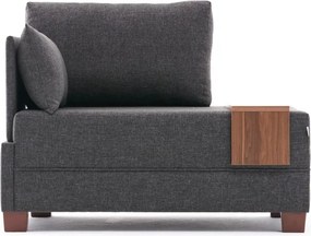 Πολυθρόνα Ανθρακί Αριστερή FLY 75x100x80