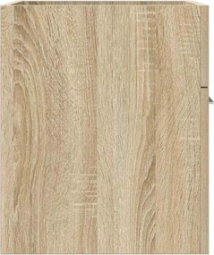 vidaXL Ντουλάπι νιπτήρα μπάνιου Sonoma Oak Κατασκευασμένο ξύλο