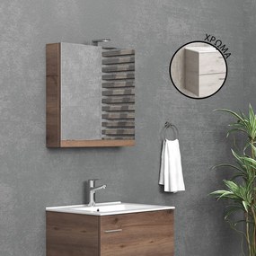 KARAG Καθρέπτης ανοιγόμενος Ice Oak 8902 Collection:NEW KARAG 60x13x60cm KARAG-5206836046471