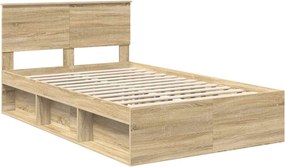 vidaXL Σκελετός Κρεβατιού Sonoma Δρυς 120 x 200 cm