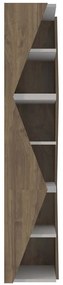 Ραφιέρα Δαπέδου Arrow 875ZNA4622 31,8x31,8x165cm Walnut-White