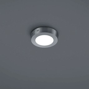 Φωτιστικό Οροφής - Πλαφονιέρα Led Cento 657010607 Ø12cm Nickel Trio Lighting Μέταλλο
