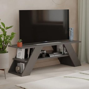 Έπιπλο τηλεόρασης Farfalla ανθρακί 120x33x40εκ