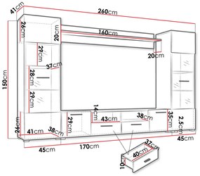 Σύνθετο σαλονιού Modica