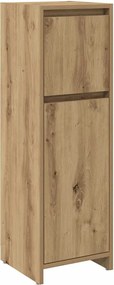 vidaXL Ντουλάπι Μπάνιου Τεχνίτης Δρυς 30x30x95 εκ. Επεξεργασμένο Ξύλο