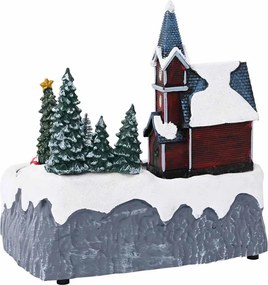 vidaXL Διακόσμηση Χριστουγεννιάτικου Χωριού Πολύχρωμο Πλαστικό