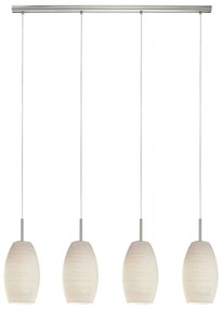 Φωτιστικό Οροφής - Ράγα 97587 Beige Batista 3 Eglo Metal, Glass