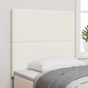 vidaXL Κεφαλάρι Κρεμ 80 cm Υφασμάτινο Κορντουρά