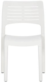 vidaXL Καρέκλες Κήπου 2 τεμ. Λευκές από Πολυπροπυλένιο