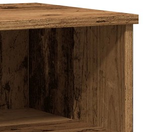 Κομοδίνα 2 τεμάχια Παλιό ξύλο 40x35x50 cm Κατασκευασμένο ξύλο - Καφέ