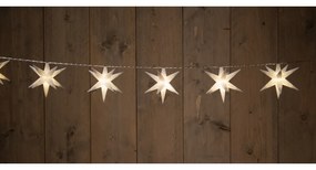 ΦΩΤΑΚΙΑ ΑΣΤΕΡΙ 3D 10PCS 12CM ΛΕΥΚΟ / 10LED ΘΕΡΜΟ ΛΕΥΚΟ 1,5M / 5M ΔΙΑΦΑΝΕΣ ΚΑΛΩΔΙΟ / 3,4V IP44 ΜΕΤΑΣΧΗΜ 2W WITH ON/ 8/16