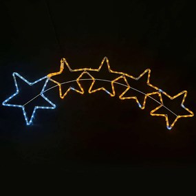 Φωτοσωλήνας 5 Stars 144 Led X081442920 150x50+150cm 25W White-Yellow Aca