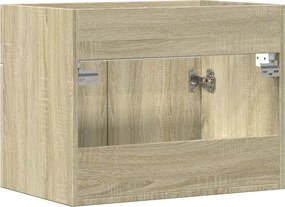 vidaXL Ντουλάπι Νιπτήρα Sonoma Δρυς 60 x 38,5 x 46 εκ. από Επεξ. Ξύλο