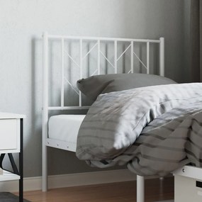 vidaXL Κεφαλάρι Μεταλλικό με Αντικατάσταση Λευκό 80 εκ.