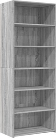 vidaXL Ντουλάπι Γκρι Sonoma 70x41x185 εκ. Επεξεργασμένο Ξύλο