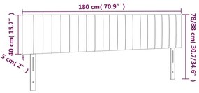 Κεφαλάρια Κρεβατιού 2 τεμ. Μαύρο 90x5x78/88 εκ. Βελούδινο - Μαύρο