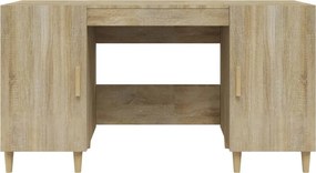 vidaXL Γραφείο Sonoma Δρυς 140 x 50 x 75 εκ. από Επεξεργασμένο Ξύλο