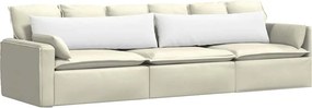 vidaXL Μαξιλάρι Καναπέ 2 pcs Λευκό 145 x 40 εκ. ύφασμα