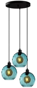 Φωτιστικό Οροφής Benek 521SHN3542 44x44x120cm 3xE27 40W Blue Opviq