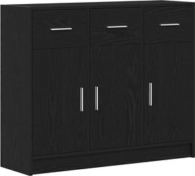 vidaXL Μπουφές από Μαύρη Δρυς 91 x 28 x 75 εκ. από Τεχνητό Ξύλο
