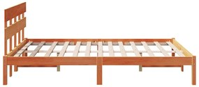 vidaXL Σκελετός Κρεβατιού Καφέ 140 x 200 cm Μασίφ ξύλο πεύκου