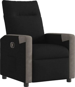 vidaXL Πολυθρόνα Ανακλινόμενη Μαύρη Υφασμάτινη