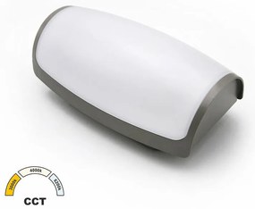 Adeleq Απλίκα LED PC 12W CCT 22.5x12.4x9.6cm IP65 Γκρι 21-01286