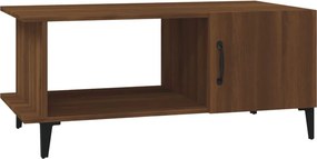 vidaXL Τραπεζάκι Σαλονιού Καφέ Δρυς 90x50x40 εκ. Επεξεργασμένο Ξύλο
