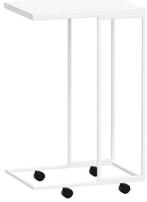vidaXL Βοηθητικό Τραπέζι με Ρόδες Λευκό 40x30x63,5 εκ. Επεξεργ. Ξύλο