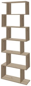 Βιβλιοθήκη Sezen pakoworld σε oak απόχρωση 70x24x191.5εκ