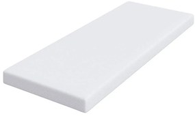 vidaXL Στρώμα επικάλυψης Λευκό 80 x 200 cm Υφασμα Jacquard