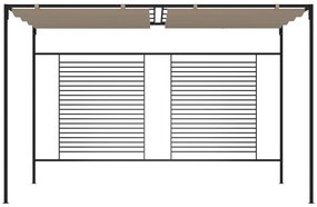 Κιόσκι Γκρι / Μπεζ 3 x 4 x 2,3 εκ. 180 γρ./μ² με Συρόμενη Οροφή - Μπεζ-Γκρι