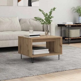 vidaXL Τραπεζάκι σαλονιού artisan δρυς 60 x 50 x 40 εκ