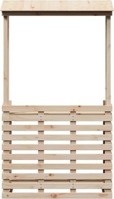 vidaXL Τραπέζι Μπαρ Κήπου με Οροφή 112,5x57x195,5 εκ. Μασίφ Πεύκο