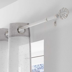 Κουρτινόξυλο Φ19mm Μονό Επεκτεινόμενο 210-380cm Με Άκρα L-C Tropi Blanc/Or 1900498