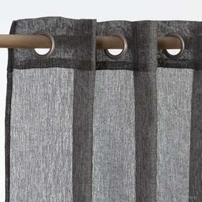 Κουρτίνα (140x265) Με Τρουκς Nef-Nef Homeware Monique Μαύρο