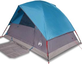 vidaXL Σκηνή Κάμπινγκ 4 Ατόμων Αδιάβροχη Μπλε