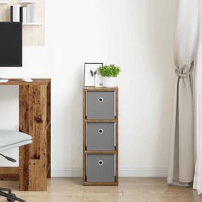 vidaXL Πλαϊνό γραφείο Παλιό ξύλο 25,5 x 22 x 69,5 εκ