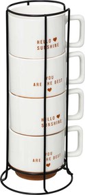 Κούπες 300ml Με Σταντ (Σετ 4τμχ) S-D Hello 196579